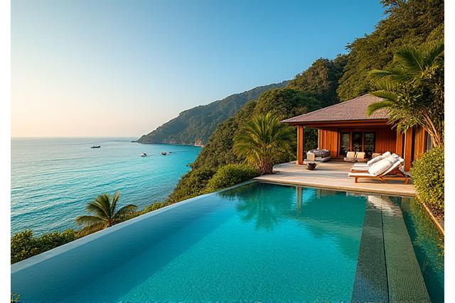 Luxury resort by the ocean